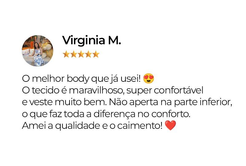 Avaliação de uma cliente da Mimar